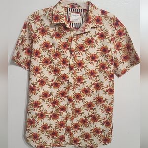 Denim & Flower Ricky Singh Button Down Floral Shirt| Men | Medium